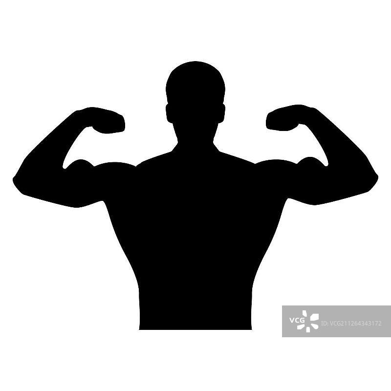 健美运动员图标图片素材