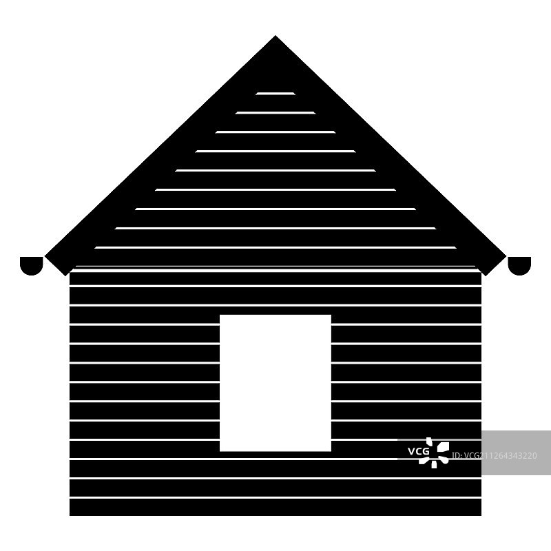 房屋壁板正面图标图片素材