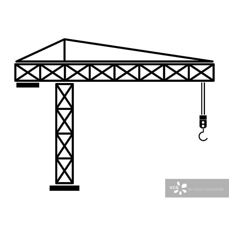 建筑起重机图标图片素材