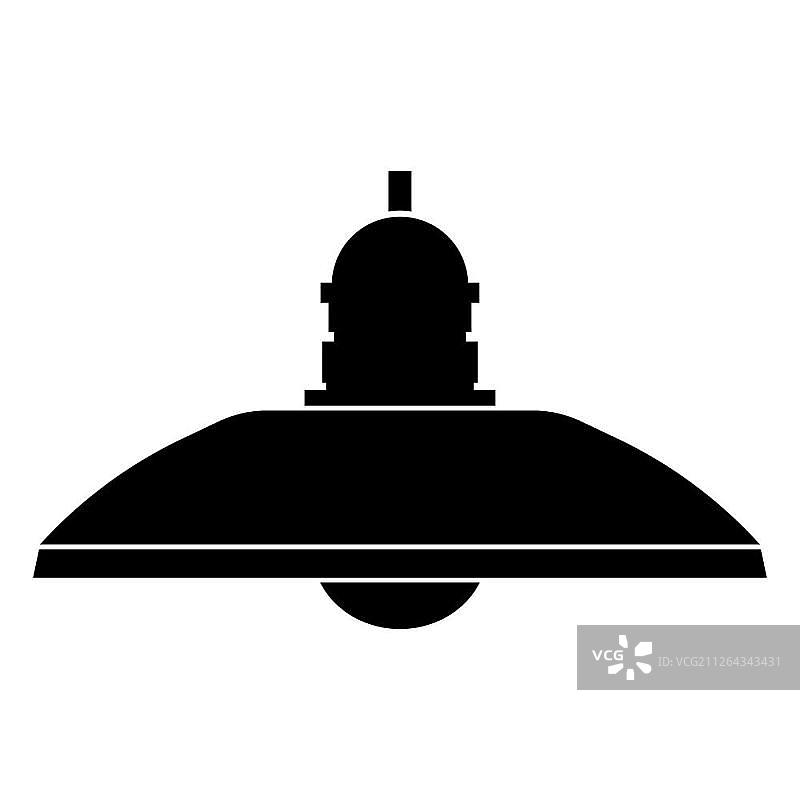 复古家用灯和落地灯图标图片素材