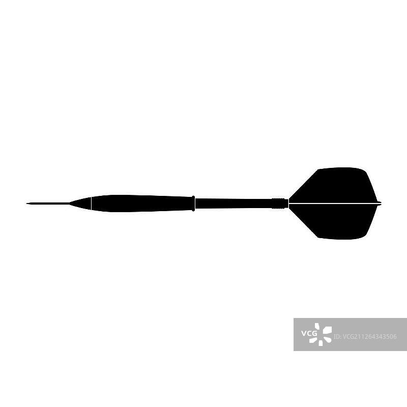 飞镖箭头黑色图标图片素材