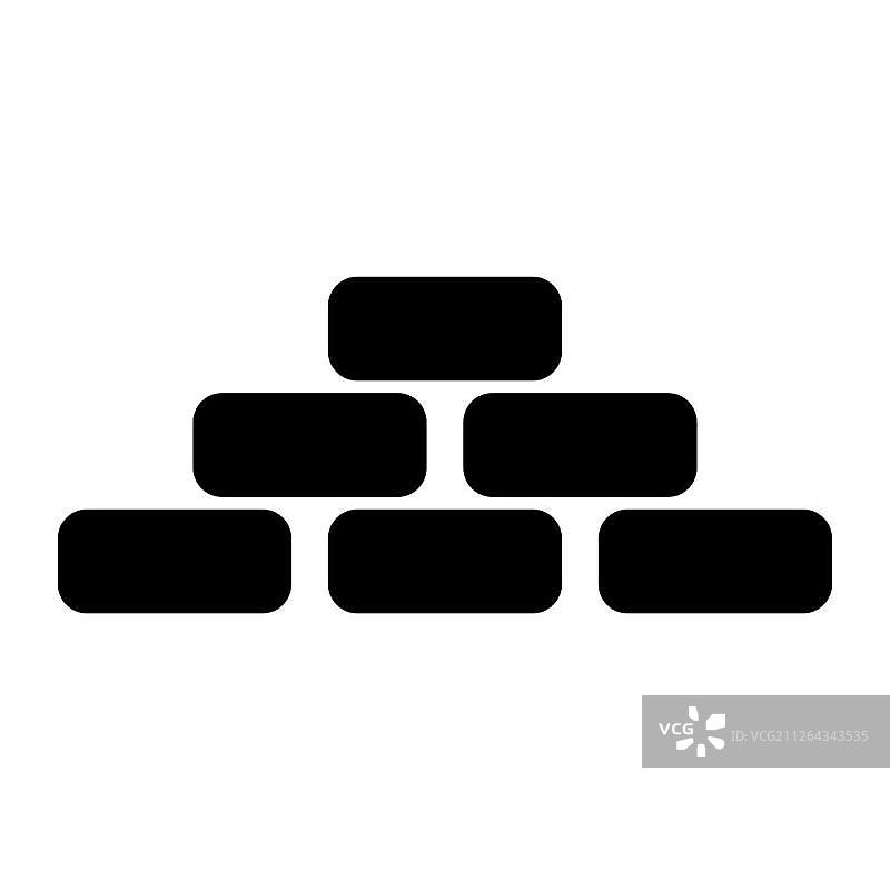 金字塔黑色图标图片素材