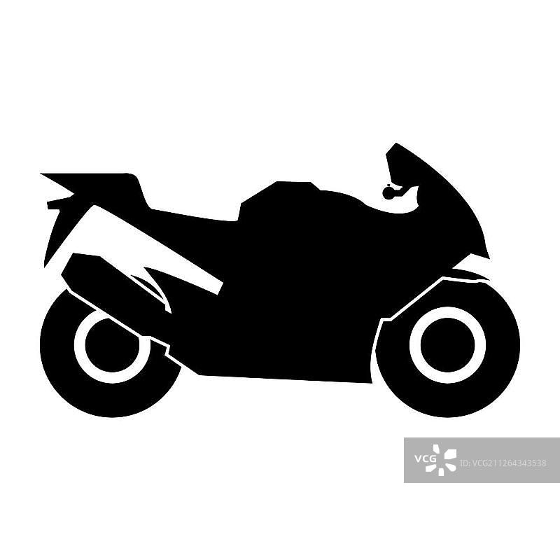 摩托车黑色图标图片素材