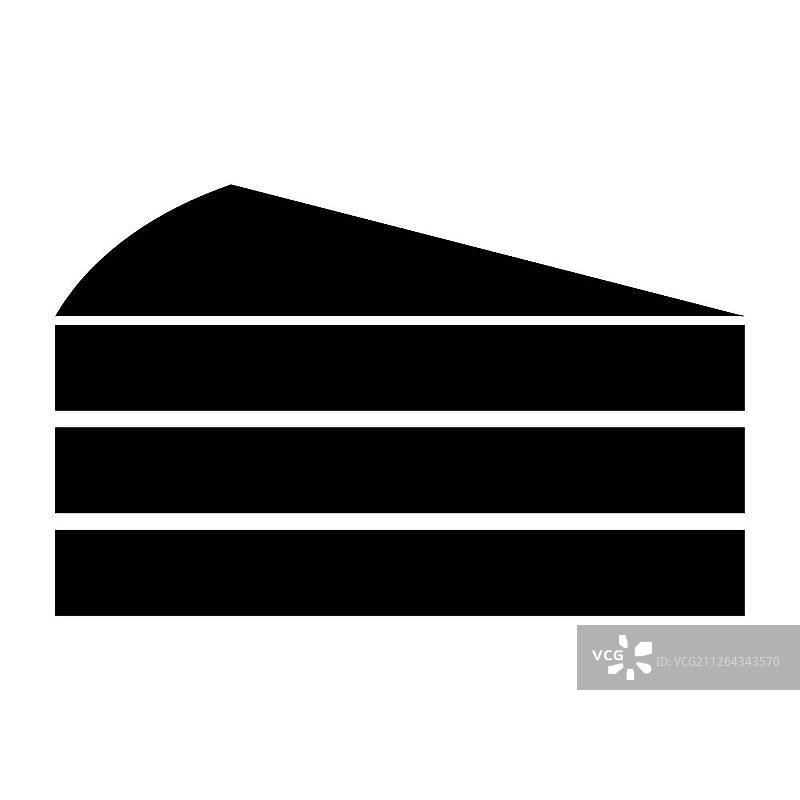 蛋糕黑色图标图片素材