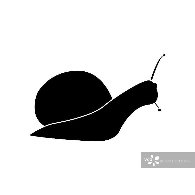 蜗牛轮廓图标图片素材