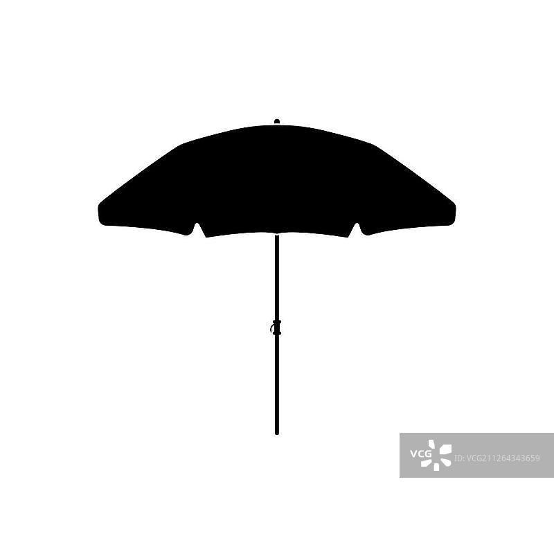 沙滩伞图标图片素材