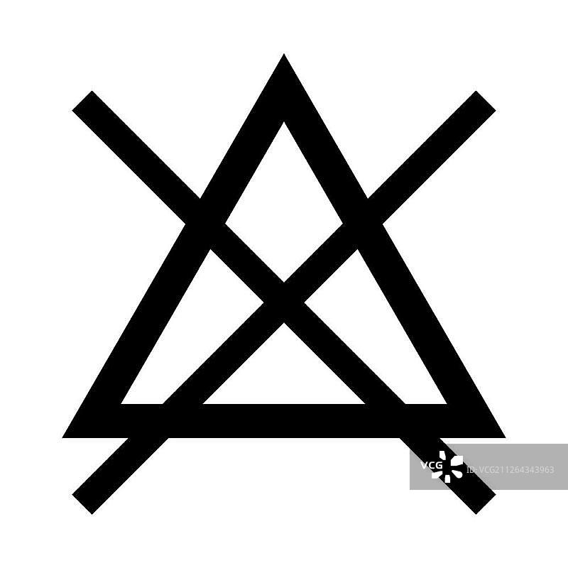 不可漂白标志图片素材