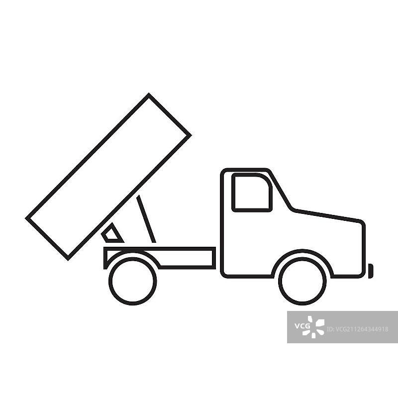 自卸车图标图片素材