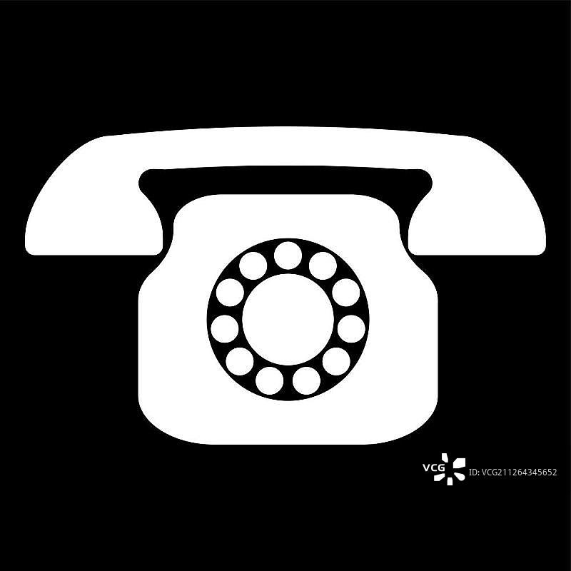 复古电话图标图片素材