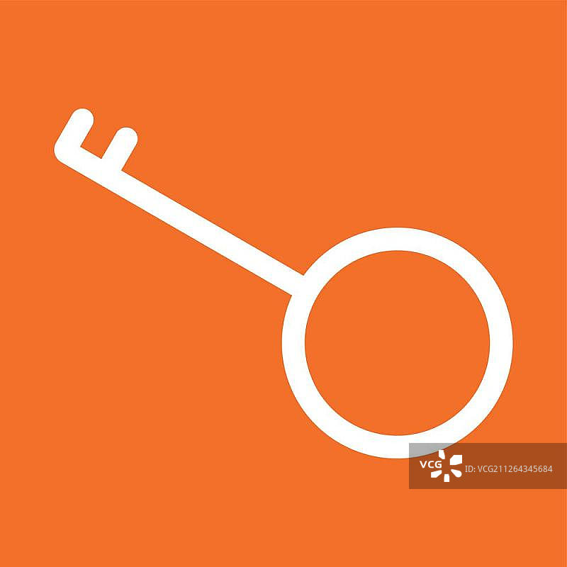 白色钥匙图标图片素材