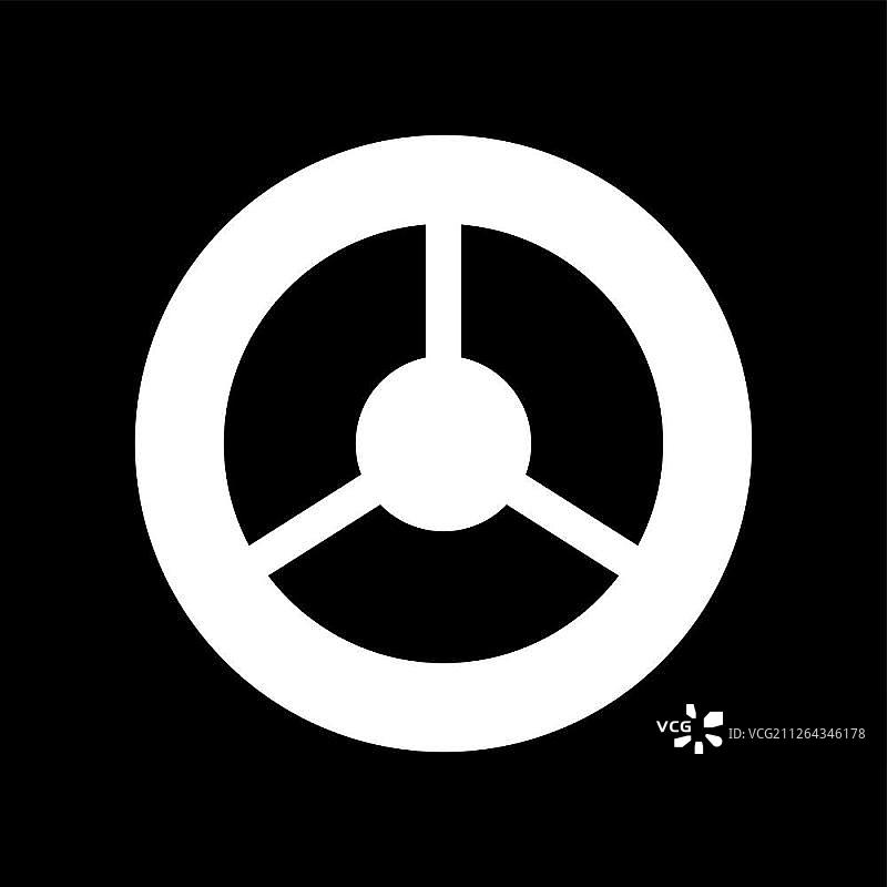 扁平风格方向盘图标图片素材