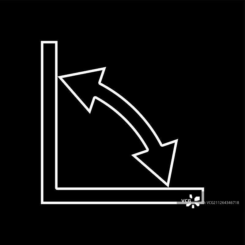 几何数学符号白色图标图片素材