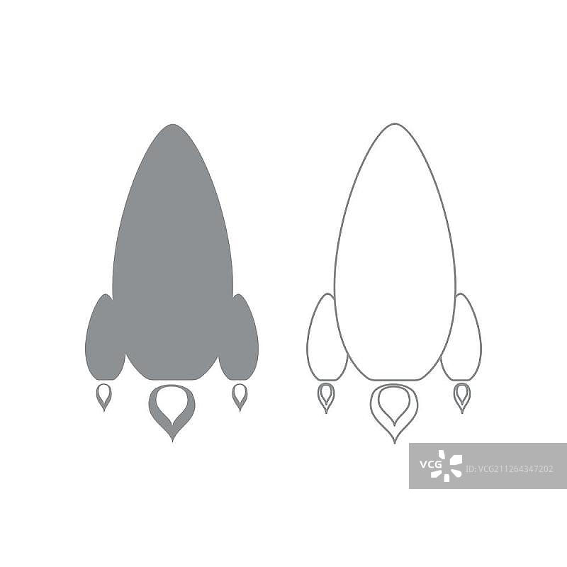 火箭图标套装图片素材