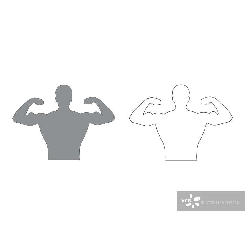 健美运动员图标图片素材