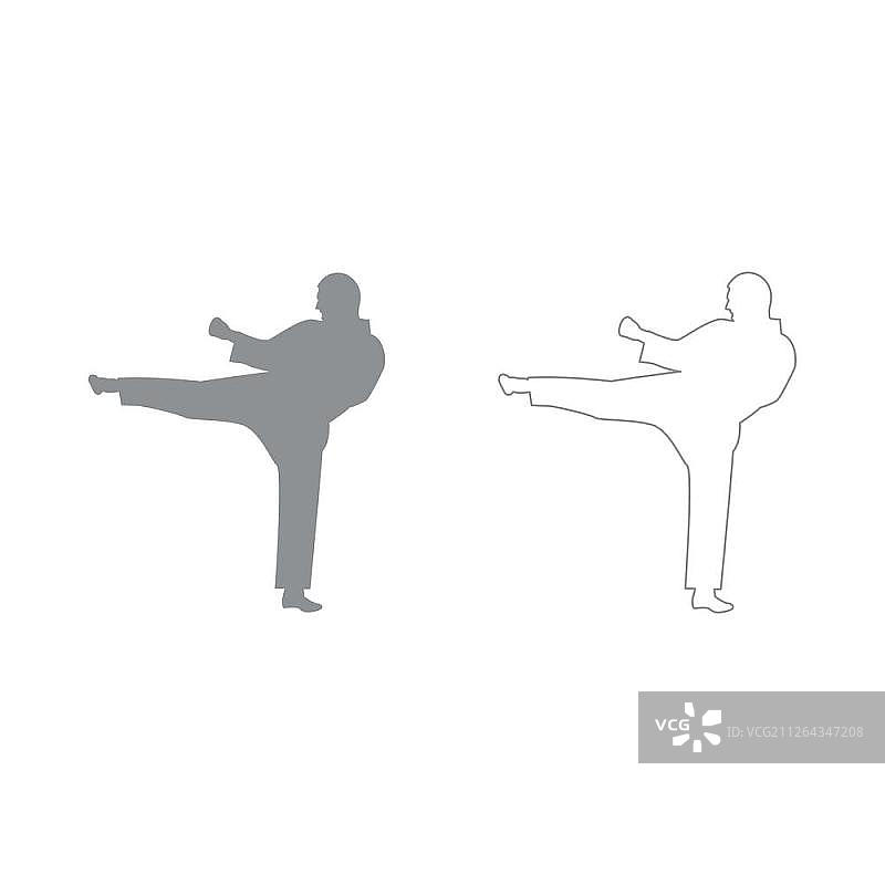 空手道男子图标图片素材