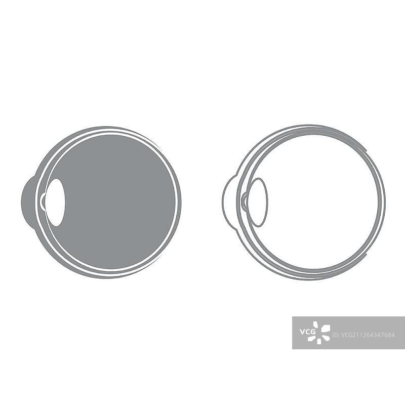 眼球图标图片素材