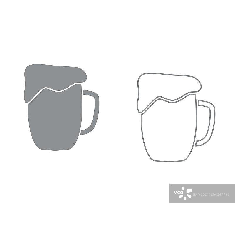 啤酒杯图标图片素材