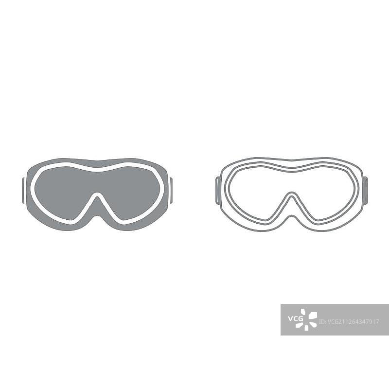 滑雪镜图标图片素材