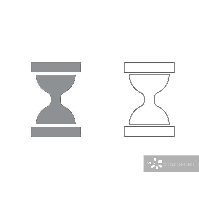 灰色沙漏图标图片素材