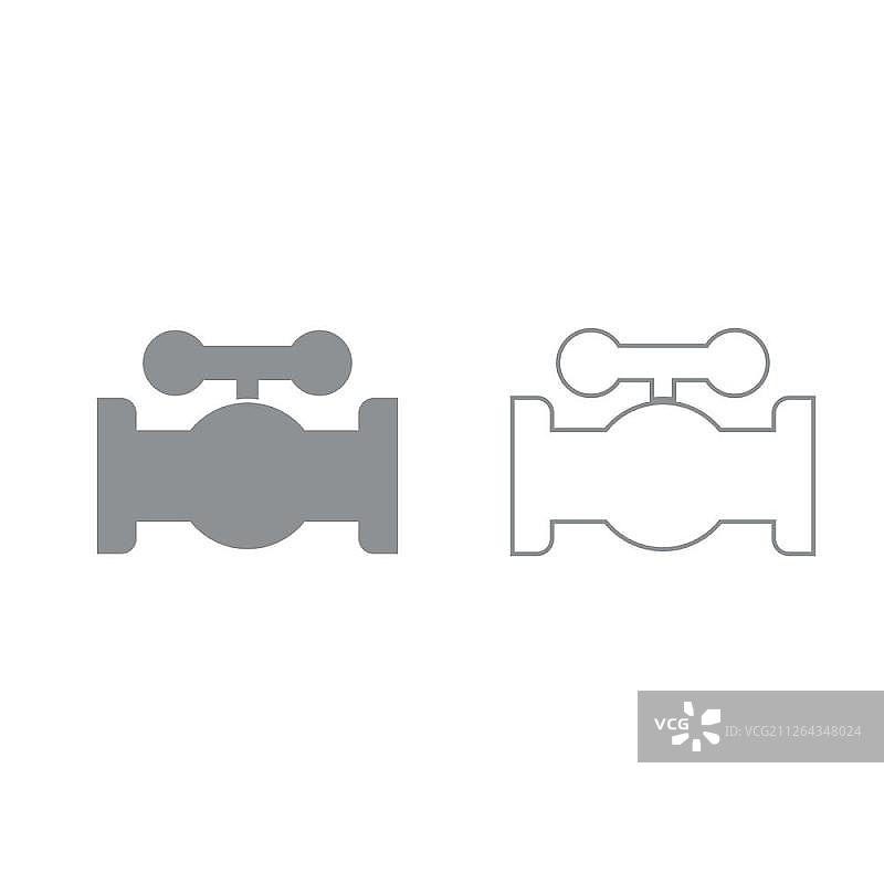 阀门灰色图标图片素材