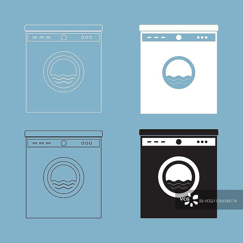 洗衣机图标图片素材