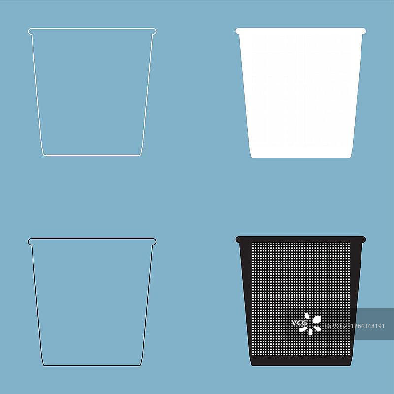 垃圾桶图标图片素材