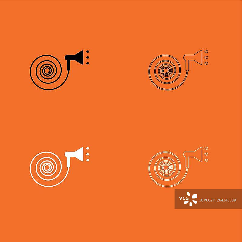 喷水灌溉装置图标图片素材