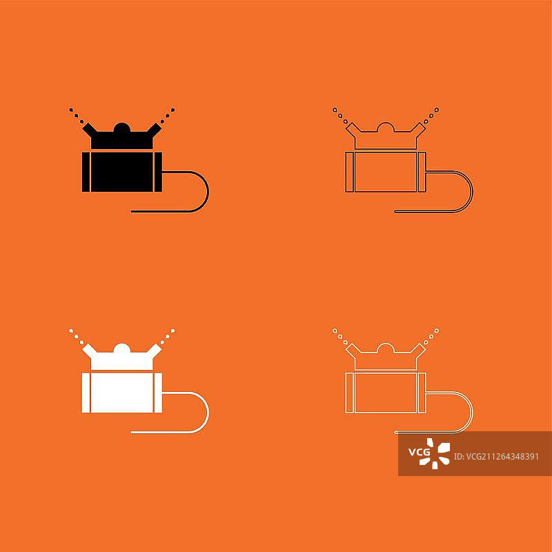 草坪洒水器图标图片素材