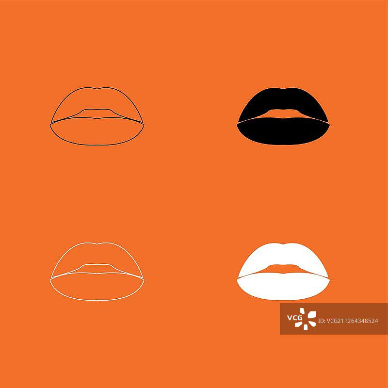 口红或嘴唇图标图片素材