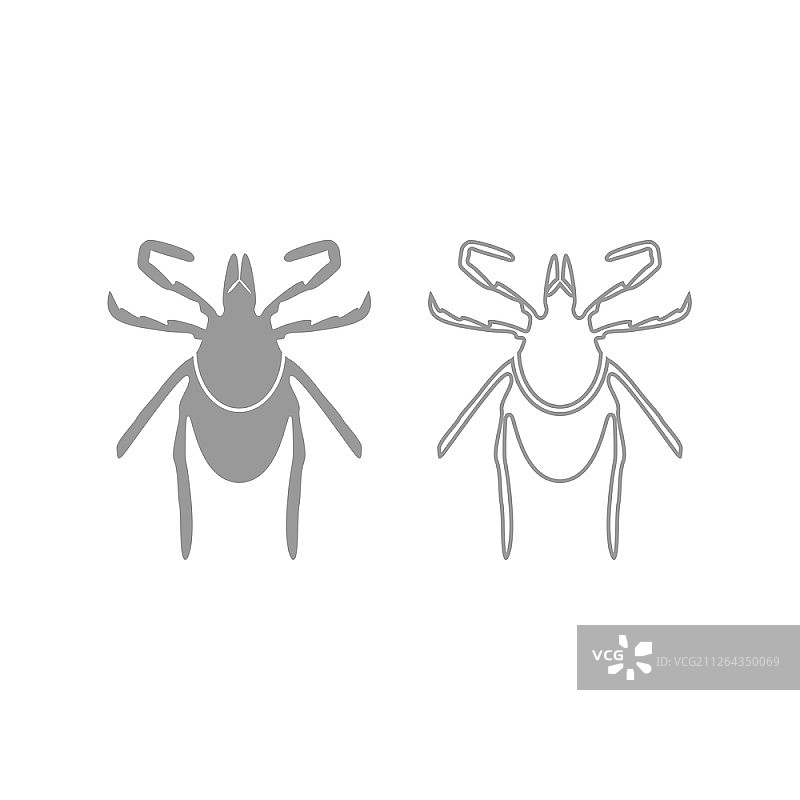 勾号图标灰色集图片素材