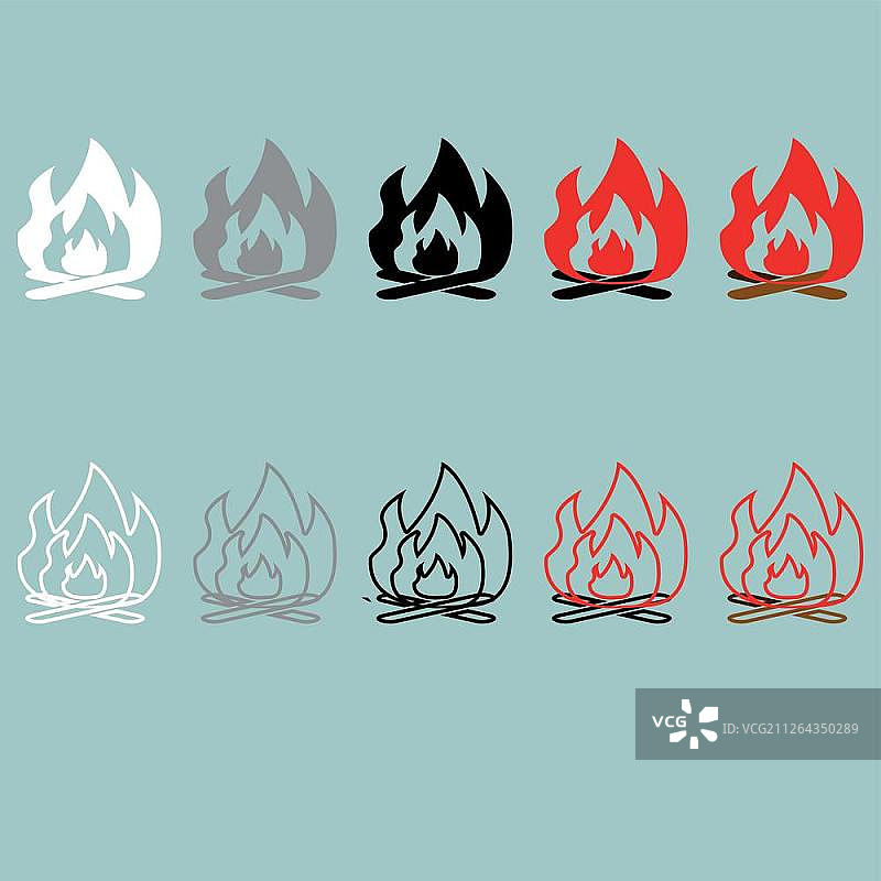 篝火图标图片素材