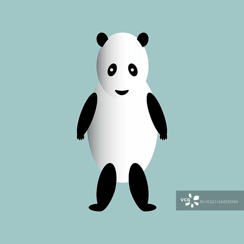 熊猫后腿站立图片素材