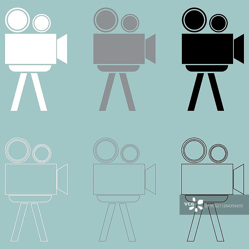 电影放映机图标图片素材