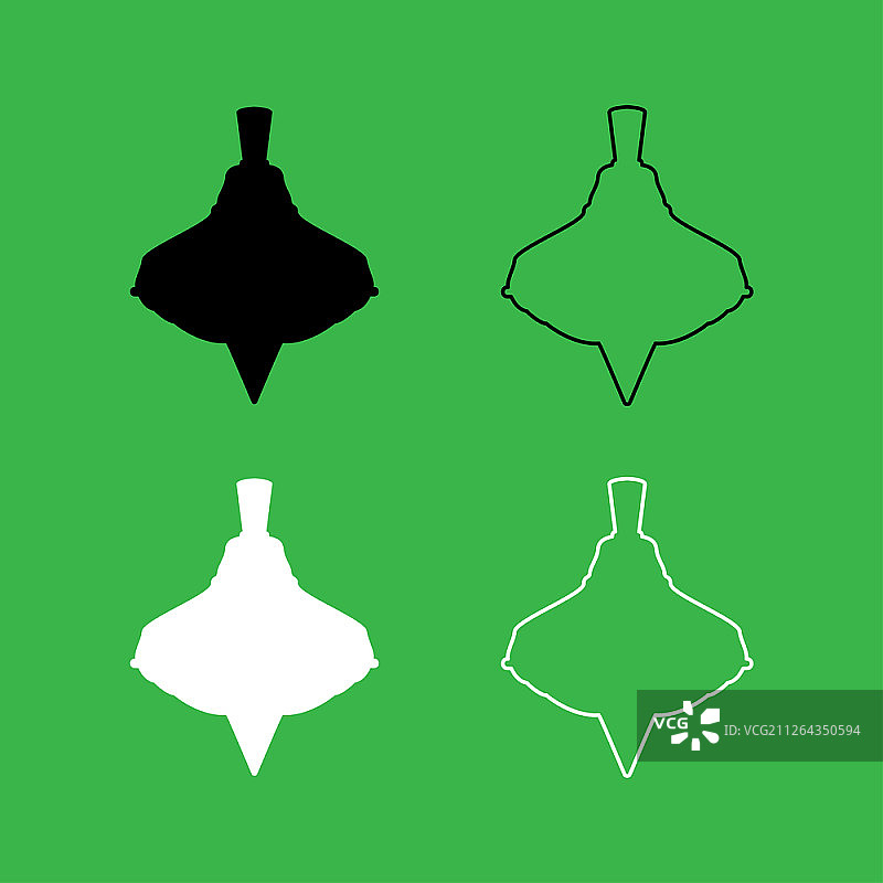 黑白风车图标合集图片素材