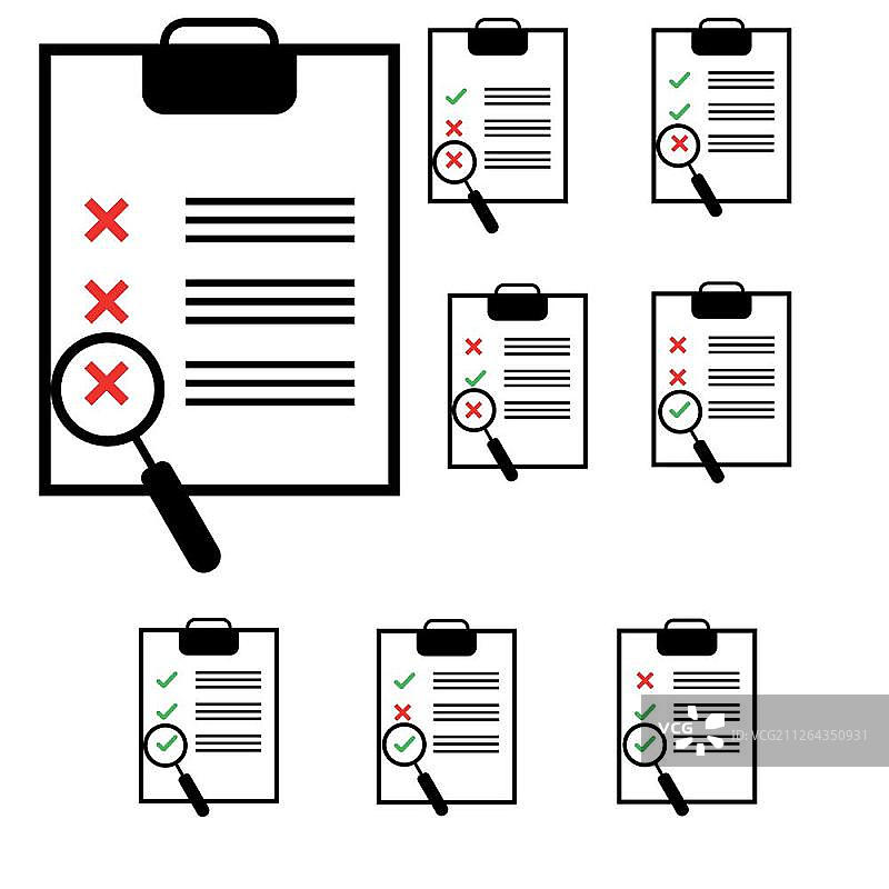 带有不同表格的灰色平板电脑图片素材