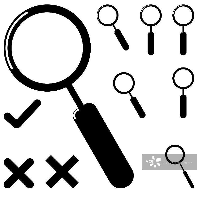 平板电脑与填写不同表格的纸张图片素材