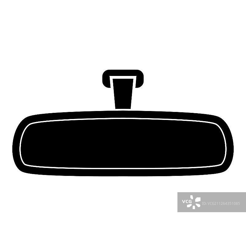 黑色后视镜图标图片素材