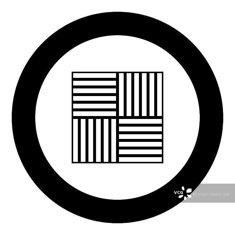 圆形复合地板黑色图标矢量素材图片素材
