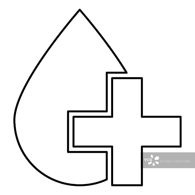 黑色投放叉号图标矢量插画图片素材