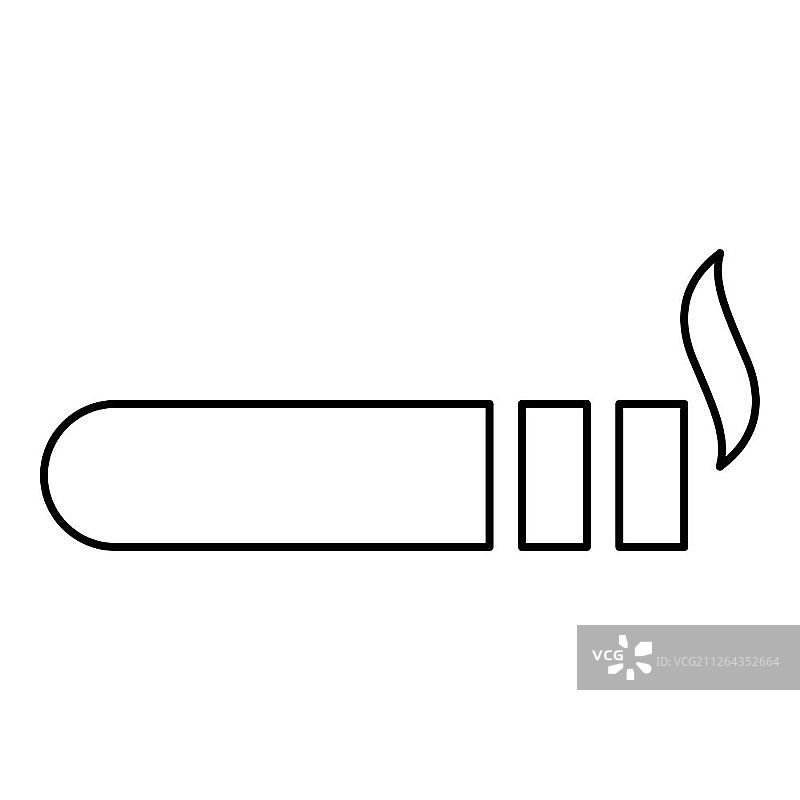 冒烟的雪茄图片素材