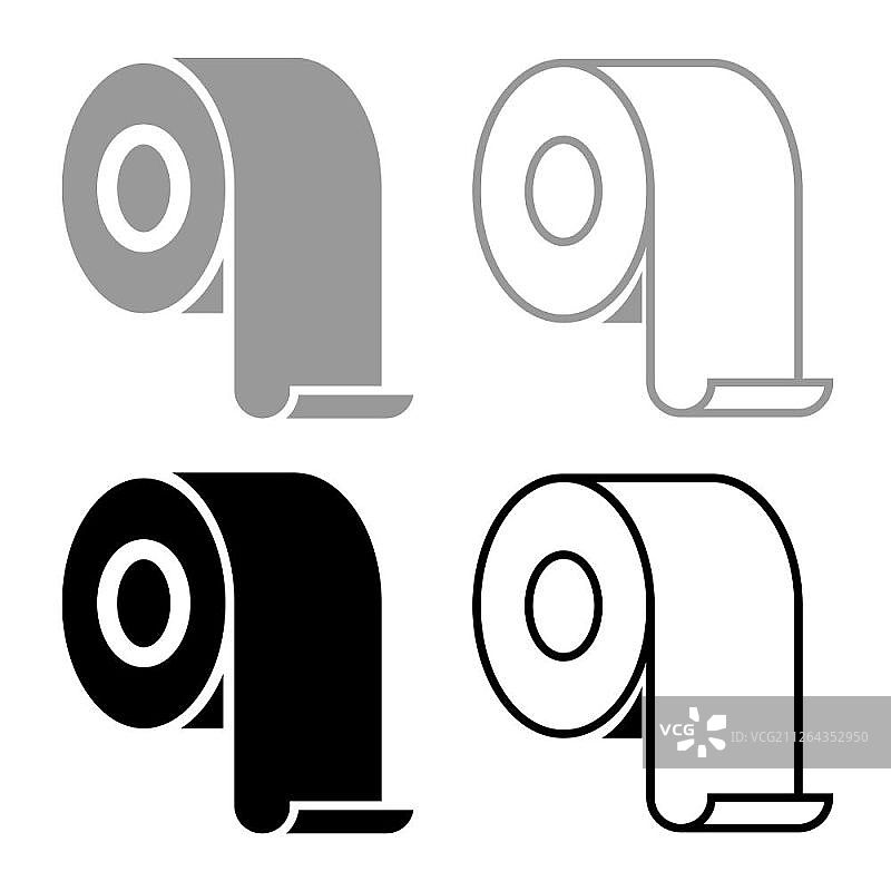 卷纸筒图标矢量图图片素材