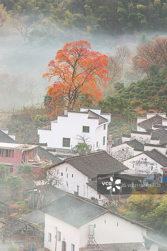 江西婺源石城村风光图片素材