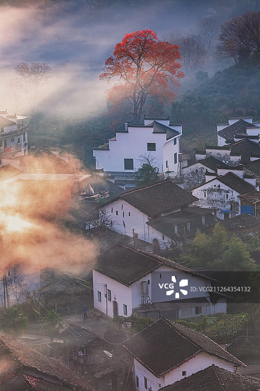 江西婺源石城村风光图片素材