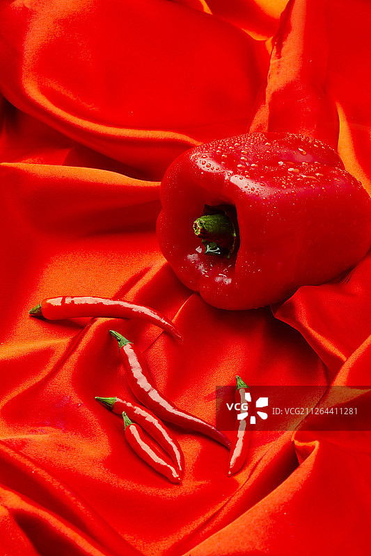 红色辣椒彩椒图片素材