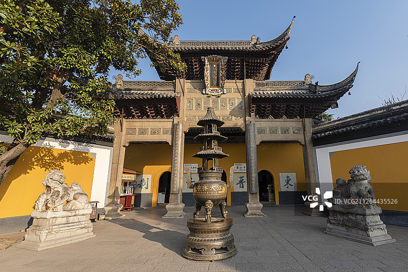 镇江金山寺中国古建筑景观图片素材