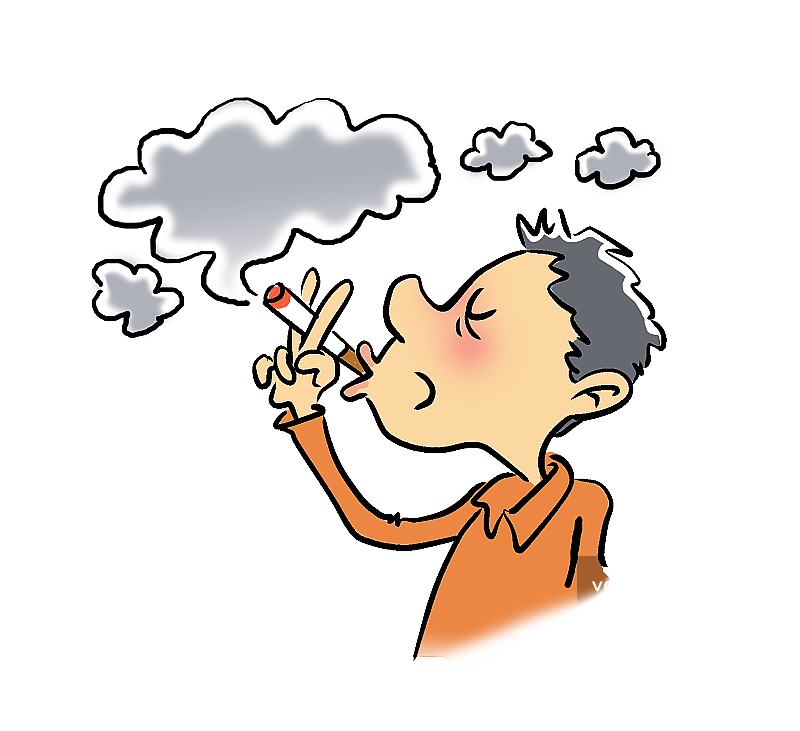 抽烟的男子图片素材