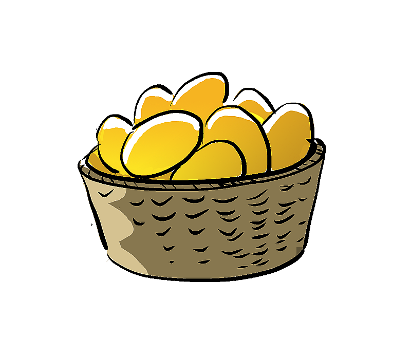 一筐金鸡蛋图片素材