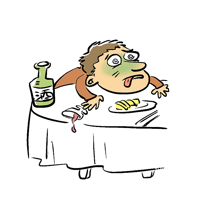 一个醉酒的男子图片素材