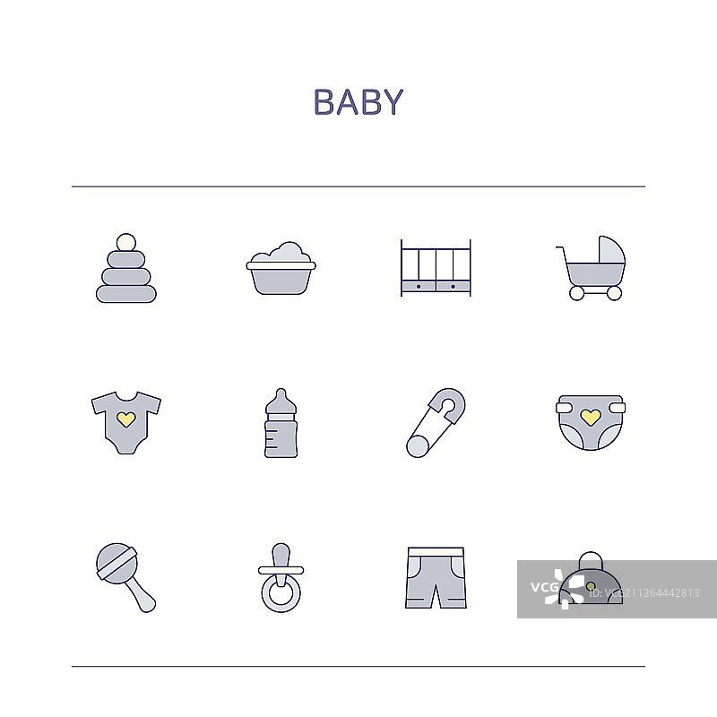 细线图标插画合集026图片素材