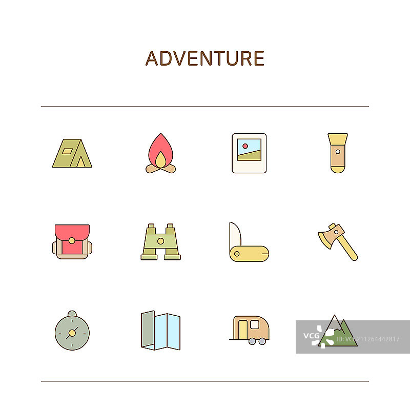 细线图标插图合集031图片素材